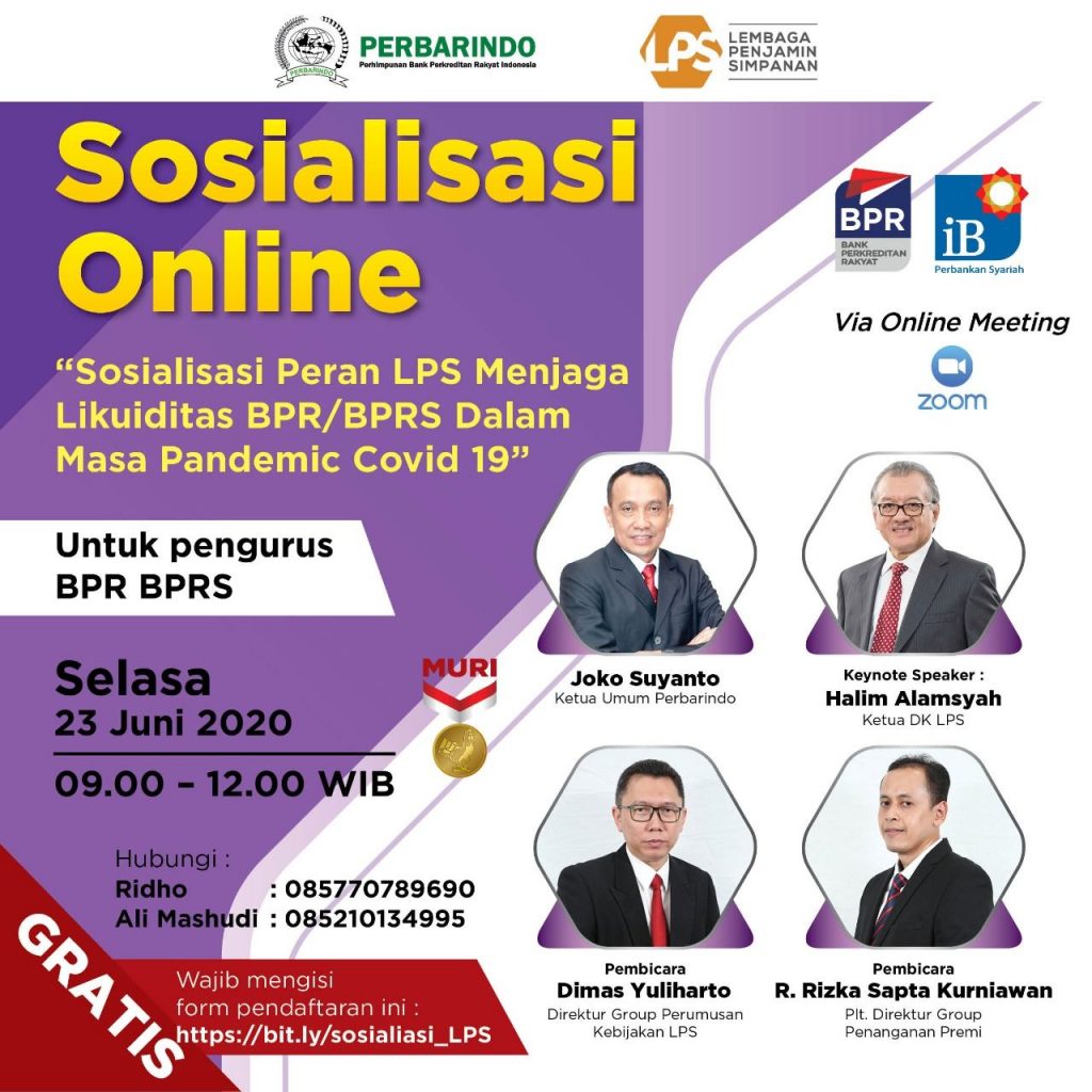 Sosialisasi Online Peran LPS Menjaga Likuiditas BPR - BPRS dalam Masa Pandemic Covid - 19 WhatsApp Image 2020 06 19 At 17.45.43 1024x1024