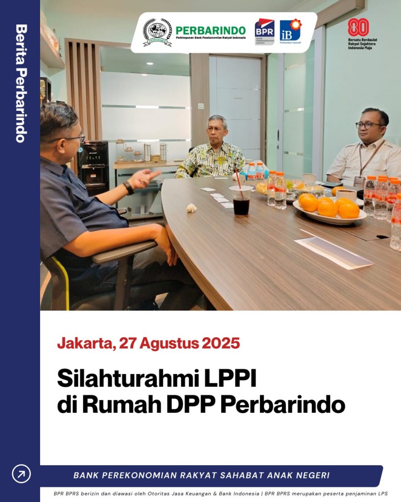 Silahturahmi LPPI di Rumah DPP Perbarindo Rabu 27 Agustus 2025Bapak Tedy Alamsyah Ketua Umum DPP Perbarindo Menyambut Kunjungan Silatur 819x1024