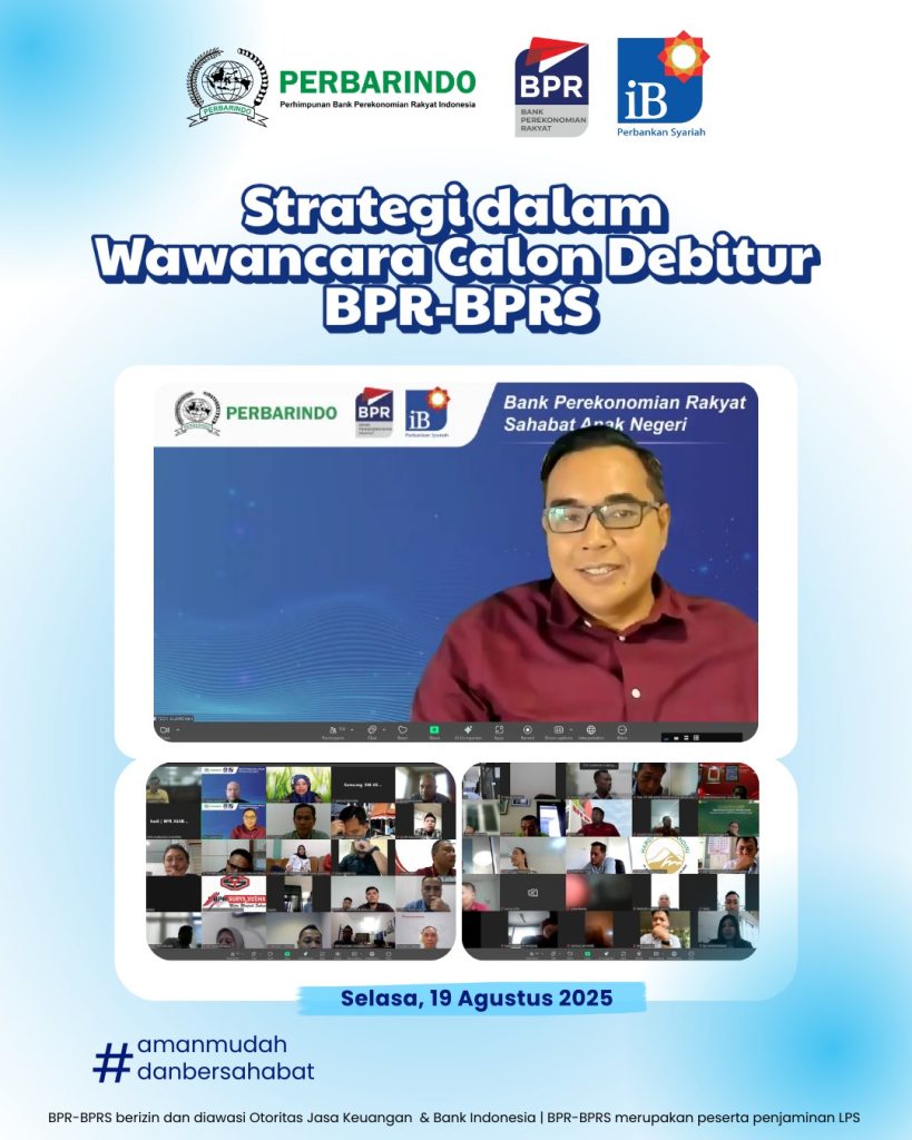 📰 Perbarindo dan DSIK Gelar Webinar Strategi Wawancara Calon Debitur BPR-BPRS Perbarindo Dan DSIK Gelar Webinar Strategi Wawancara Calon Debitur BPR BPRSDalam Rangka Menin 2 819x1024
